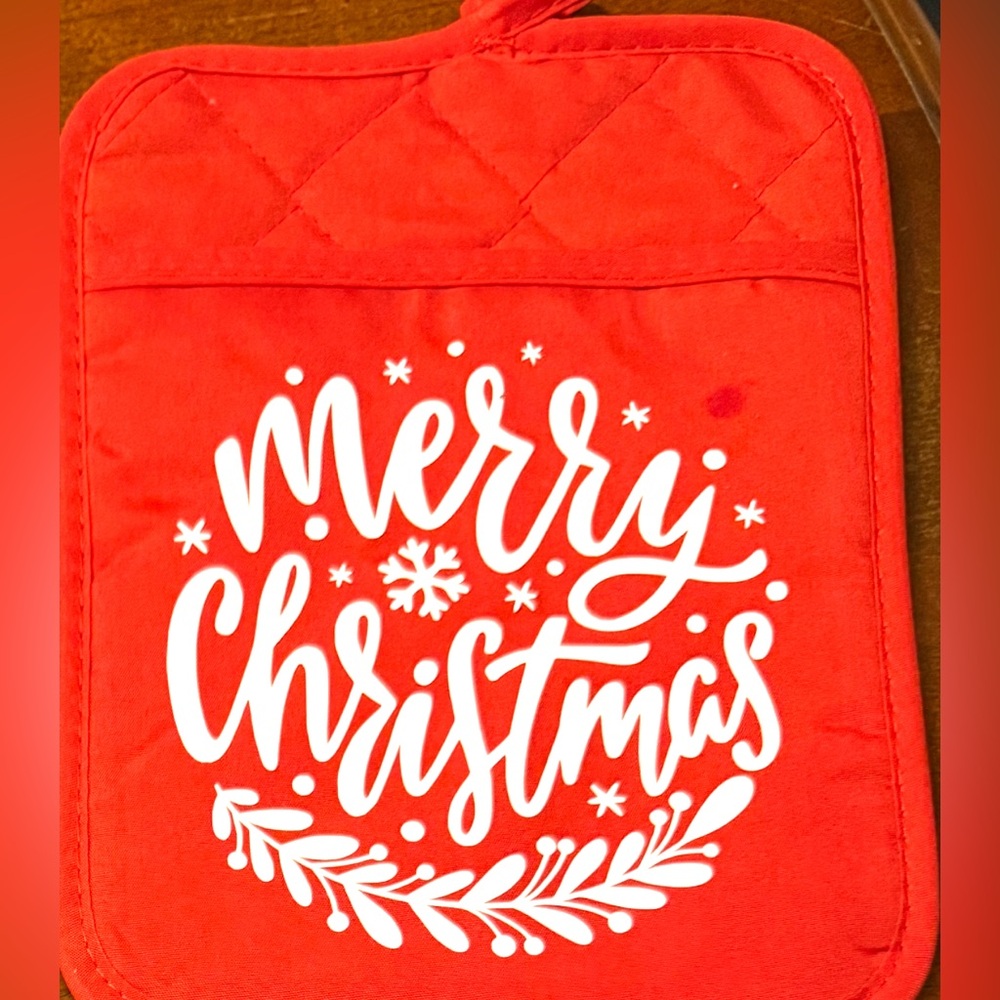 Merry Christmas Pot Holder NWOT